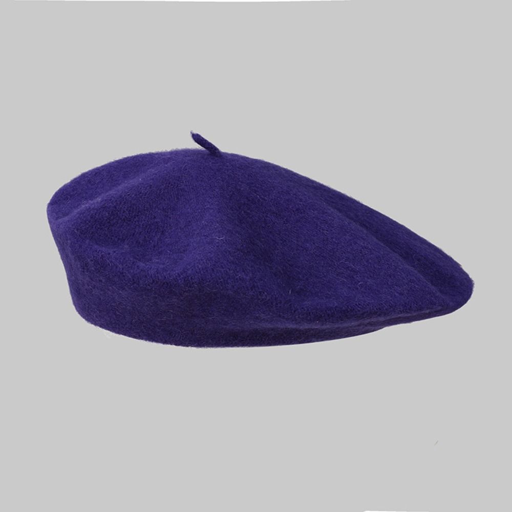 솔리드 컬러 우아한 여성용 가을 겨울 모자 여성용 울  - Beret French Wool 리뷰 및 가격